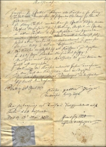 Kaufvertrag Wisshus Vals von 1871 Kaufvertrag Wisshus Vals von 1871